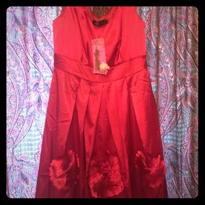 Ever Pretty Maroon Satin Dress